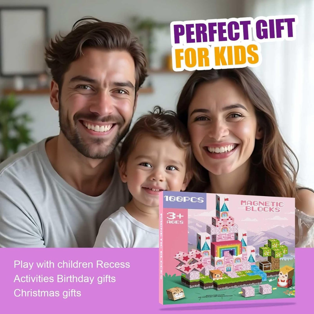 Cinderella Castle 100PCS Magnetic Building Blocks