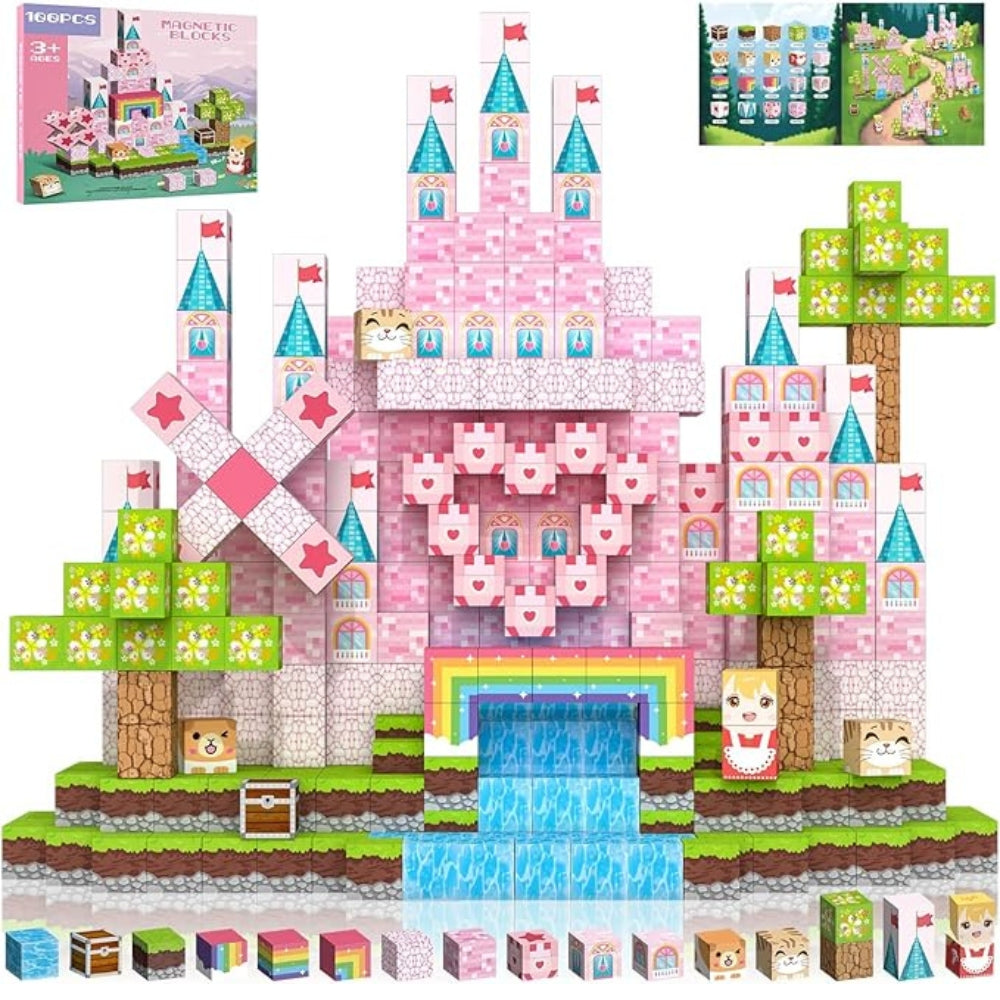 Cinderella Castle 100PCS Magnetic Building Blocks