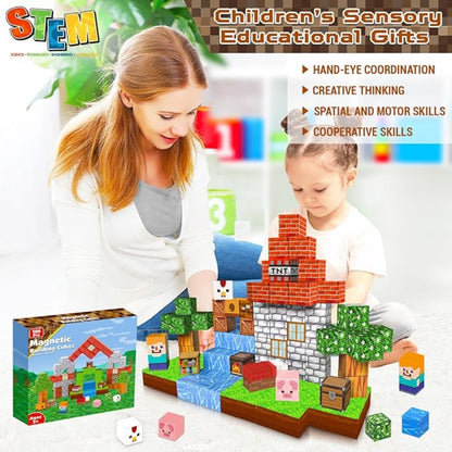 Magic Waterfall Forest 100PCS Magnetic Building Blocks