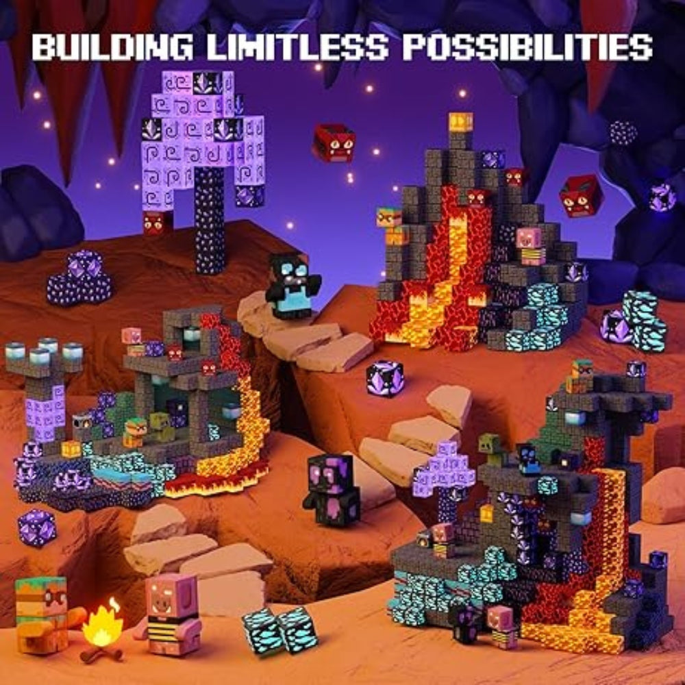 Zombi Volcano 100PCS Magnetic Building Blocks