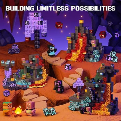 Zombi Volcano 100PCS Magnetic Building Blocks