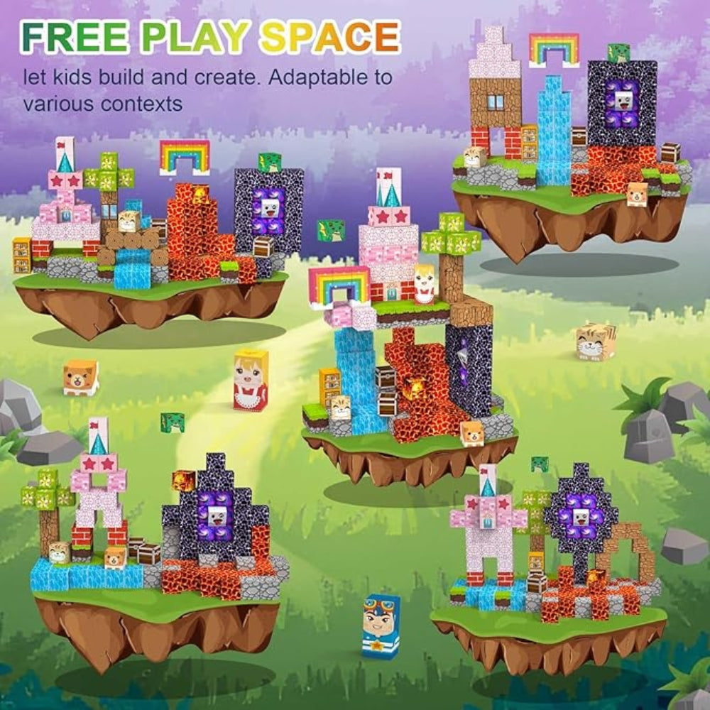 Fantasy World 150PCS Magnetic Building Blocks