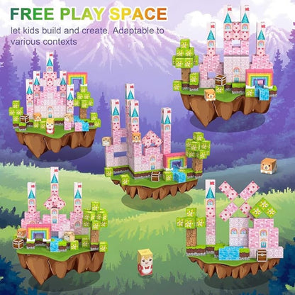 Cinderella Castle 100PCS Magnetic Building Blocks