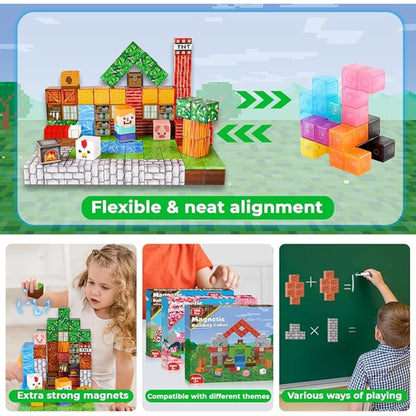 Magic Waterfall Forest 100PCS Magnetic Building Blocks