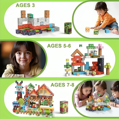 Amazon Builders 220PCS Magnetic Building Blocks
