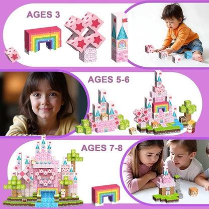 Cinderella Castle 100PCS Magnetic Building Blocks