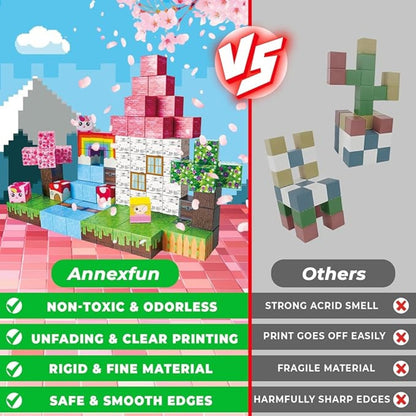 Unicorn Girls Fairyland 100PCS Magnetic Building Blocks