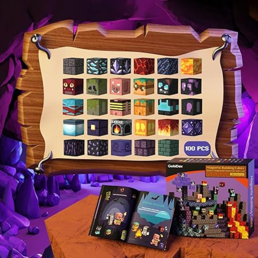 Zombi Volcano 100PCS Magnetic Building Blocks