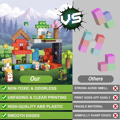 Amazon Builders 220PCS Magnetic Building Blocks