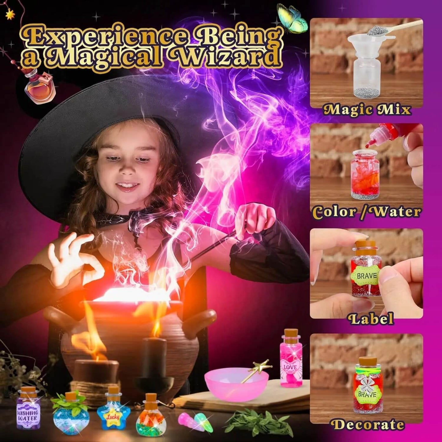 Fairy Glow Potion Kit for Kids – Mix Your Own Magic