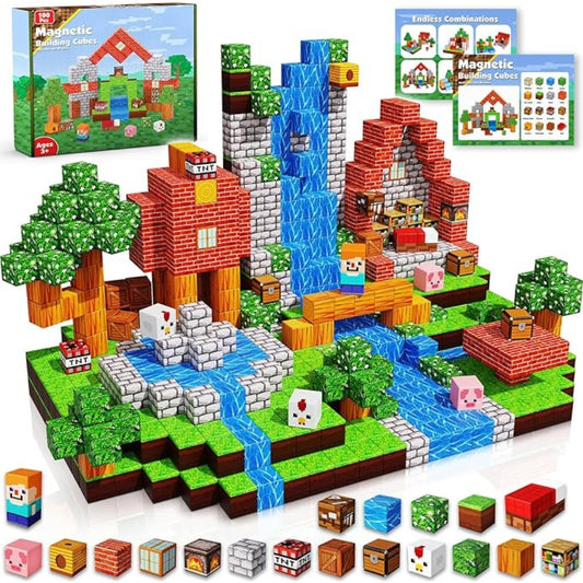 Magic Waterfall Forest 100PCS Magnetic Building Blocks