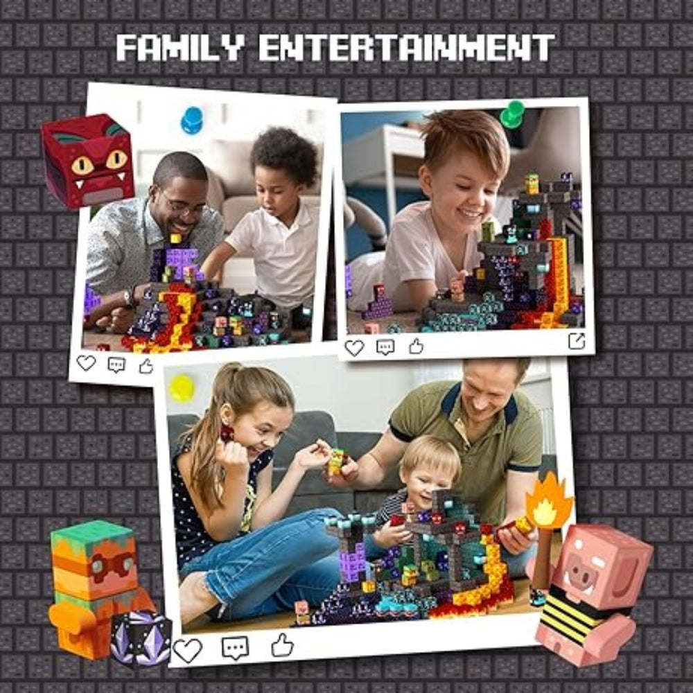 Zombi Volcano 100PCS Magnetic Building Blocks