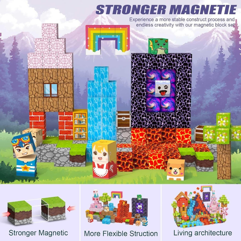 Fantasy World 150PCS Magnetic Building Blocks