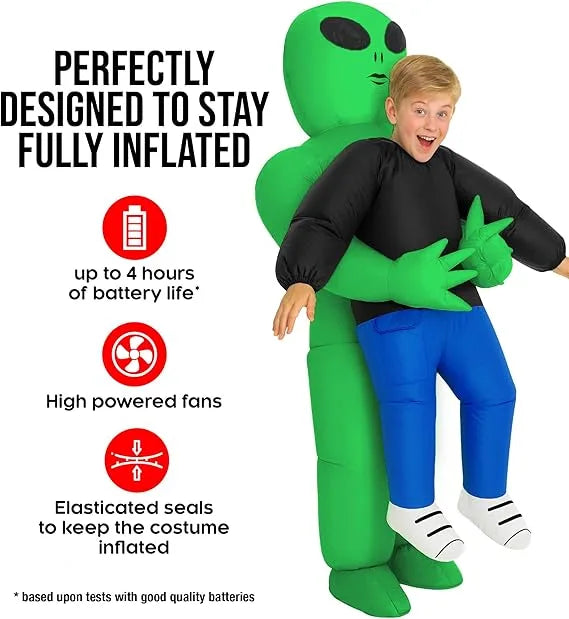 👽 Alien Abduction Inflatable Costume for Kids