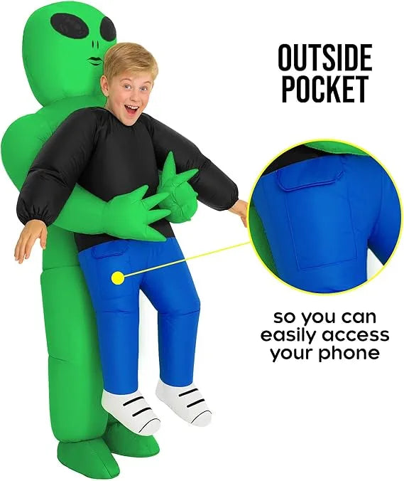 👽 Alien Abduction Inflatable Costume for Kids