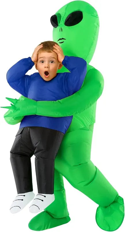 👽 Alien Abduction Inflatable Costume for Kids
