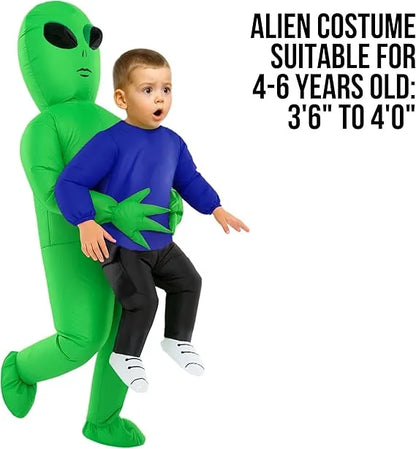 👽 Alien Abduction Inflatable Costume for Kids