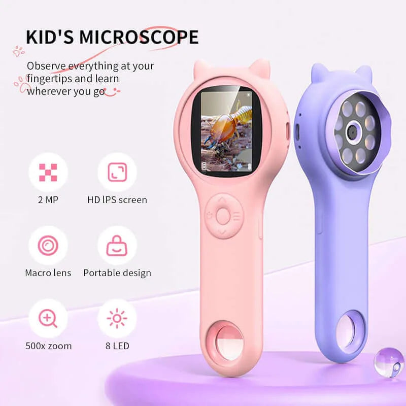 🔬 Kids Digital Microscope with Screen