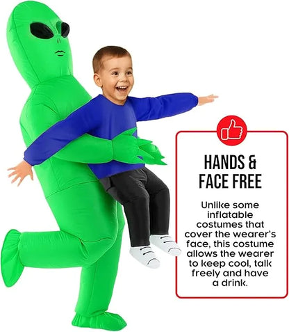 👽 Alien Abduction Inflatable Costume for Kids